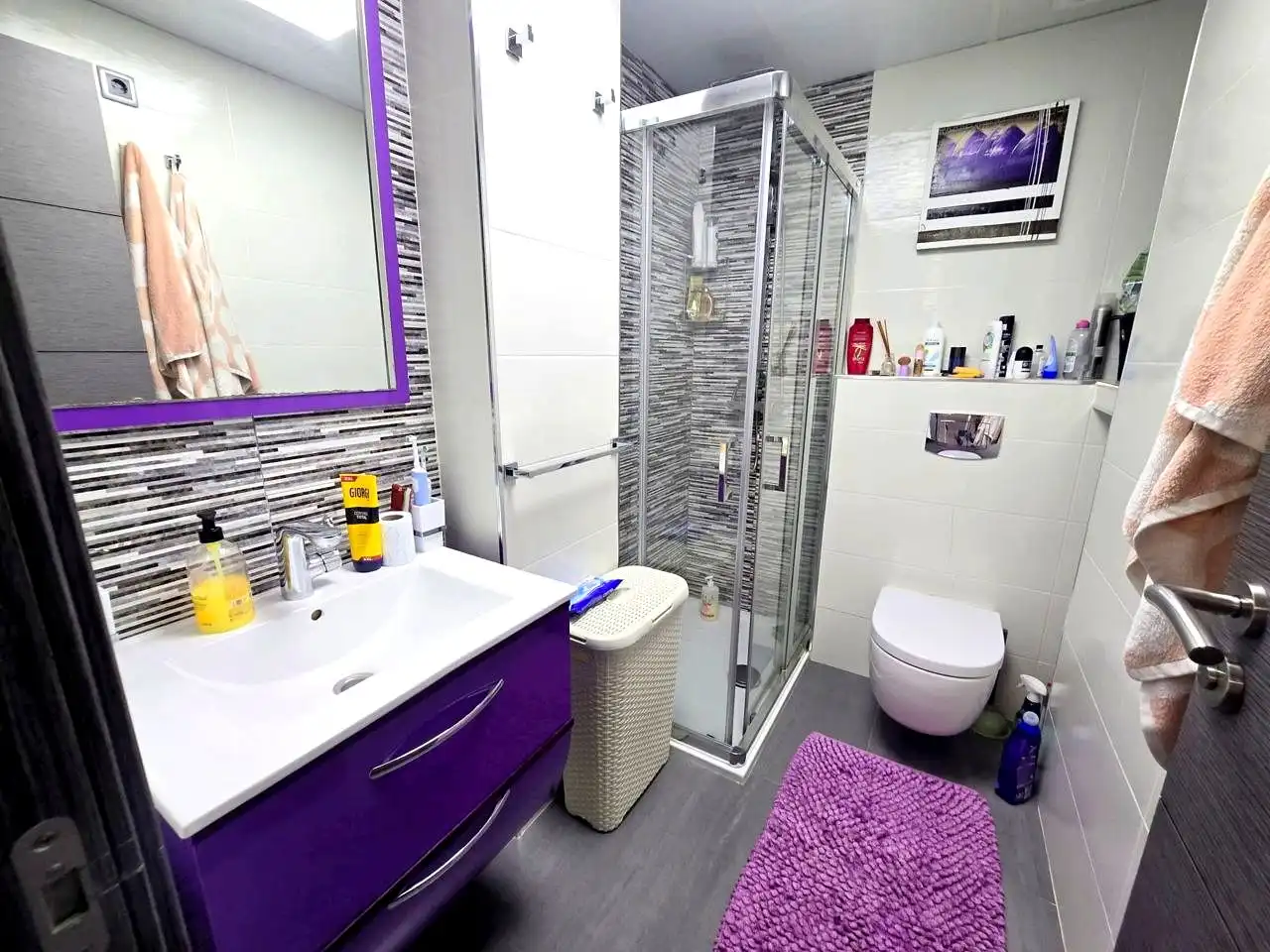 Badezimmer von Wohnungen zum Verkauf in Gandia mit Klimaanlage, Terrasse und Möbliert