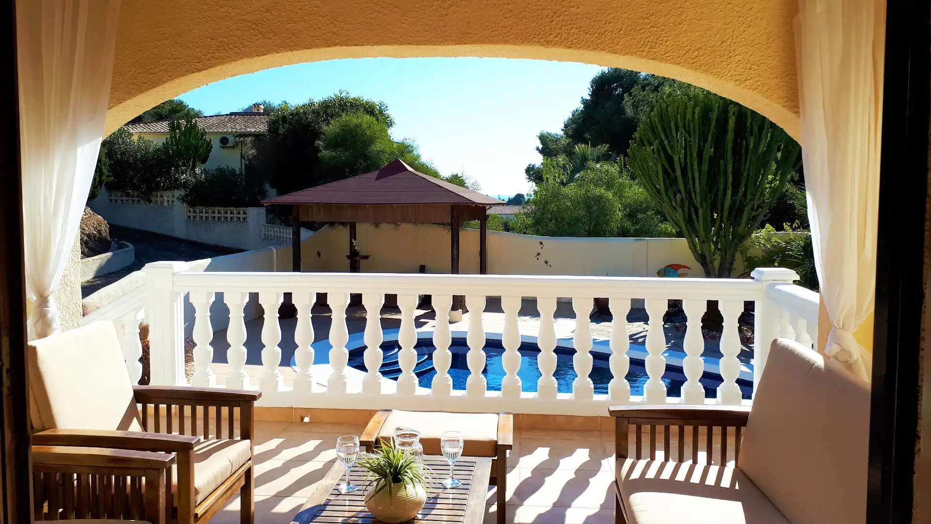 Terrassa de Casa o xalet en venda en Benissa amb Aire condicionat, Calefacció i Jardí privat