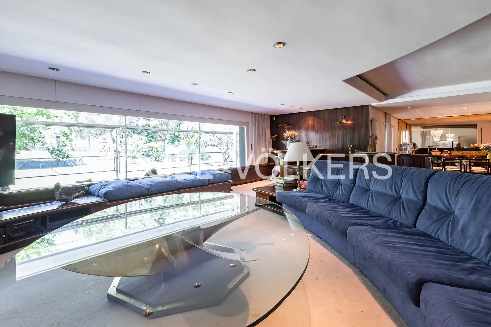 Sala d'estar de Casa o xalet de lloguer en Sant Cugat del Vallès amb Calefacció