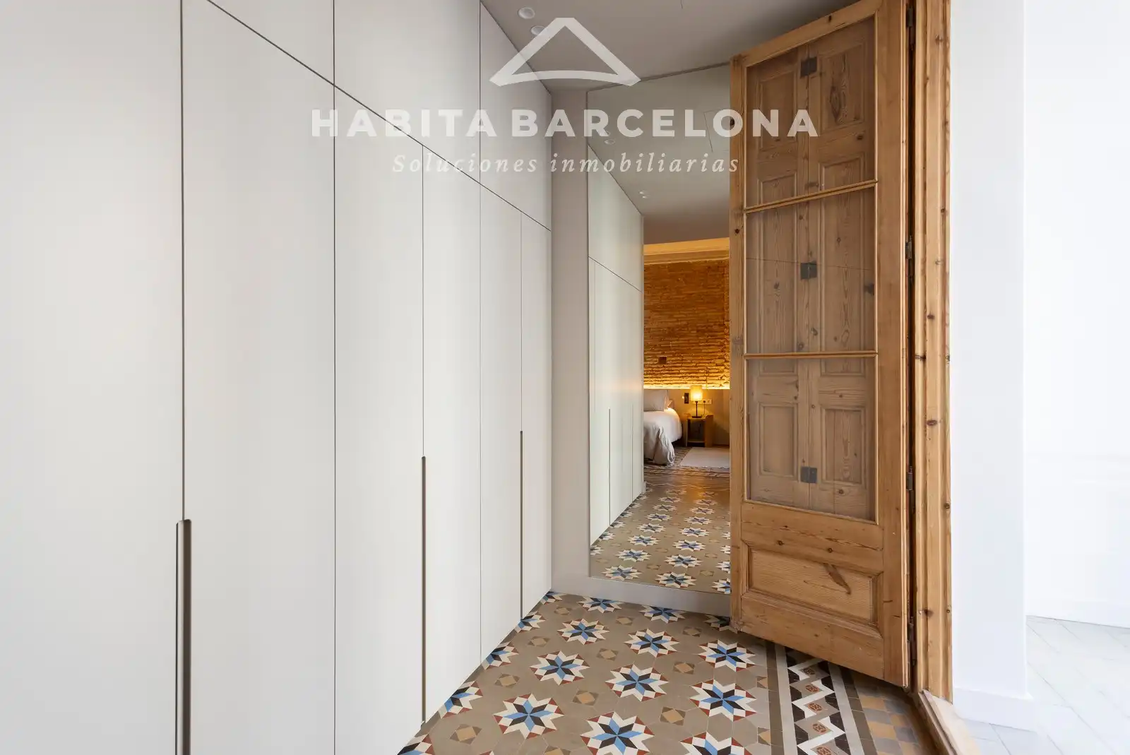 Schlafzimmer von Wohnung zur Miete in Barcelona mit Klimaanlage, Heizung und Parkett