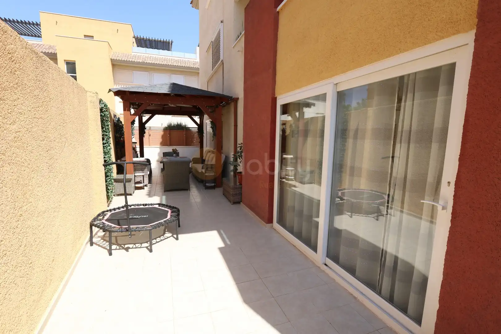 Terraza de Planta baja en venta en Fuente Álamo de Murcia con Aire acondicionado, Calefacción y Jardín privado