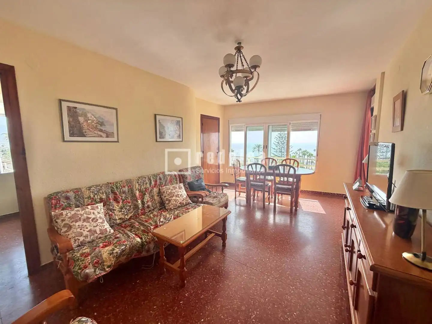 Wohnzimmer von Wohnung zum Verkauf in Vélez-Málaga mit Heizung, Privatgarten und Terrasse