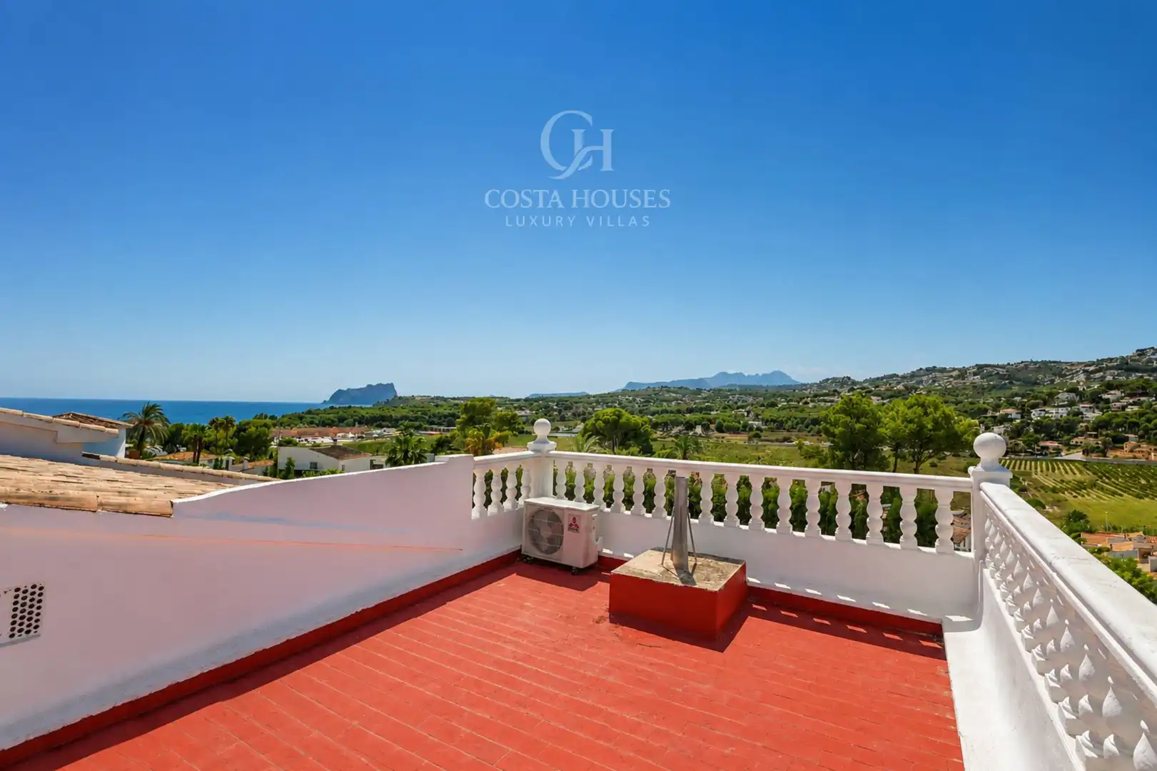 Terrassa de Casa o xalet en venda en Moraira amb Aire condicionat, Calefacció i Jardí privat