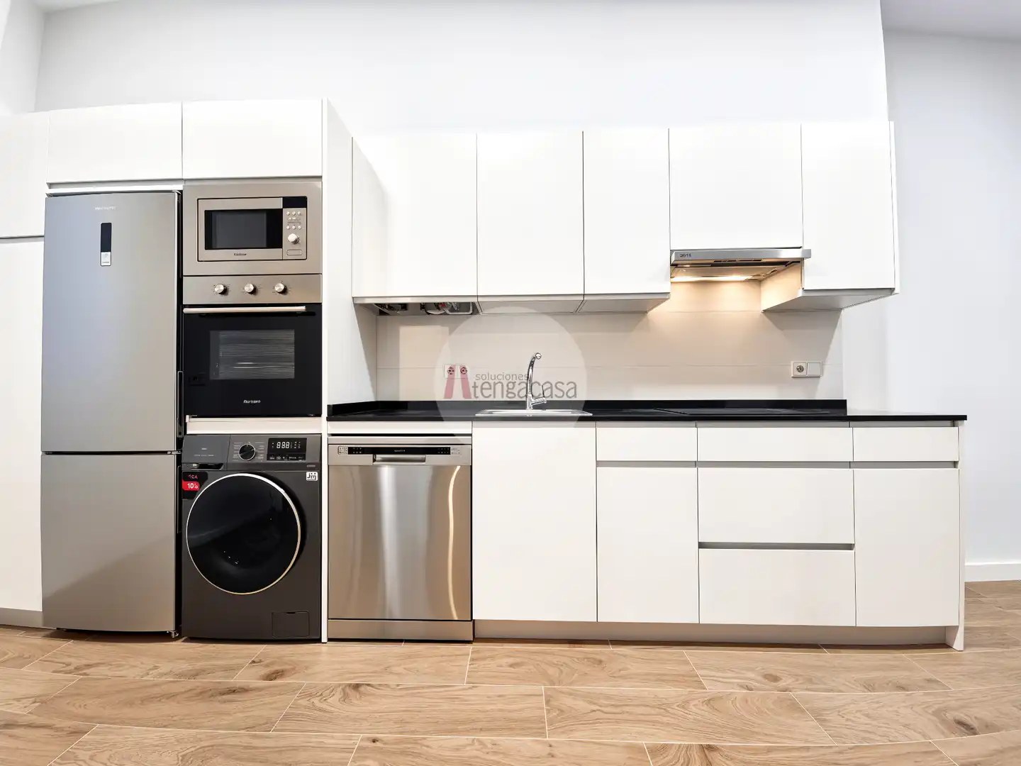 Cocina de Piso de alquiler en Madrid con Aire acondicionado, Calefacción y Parquet
