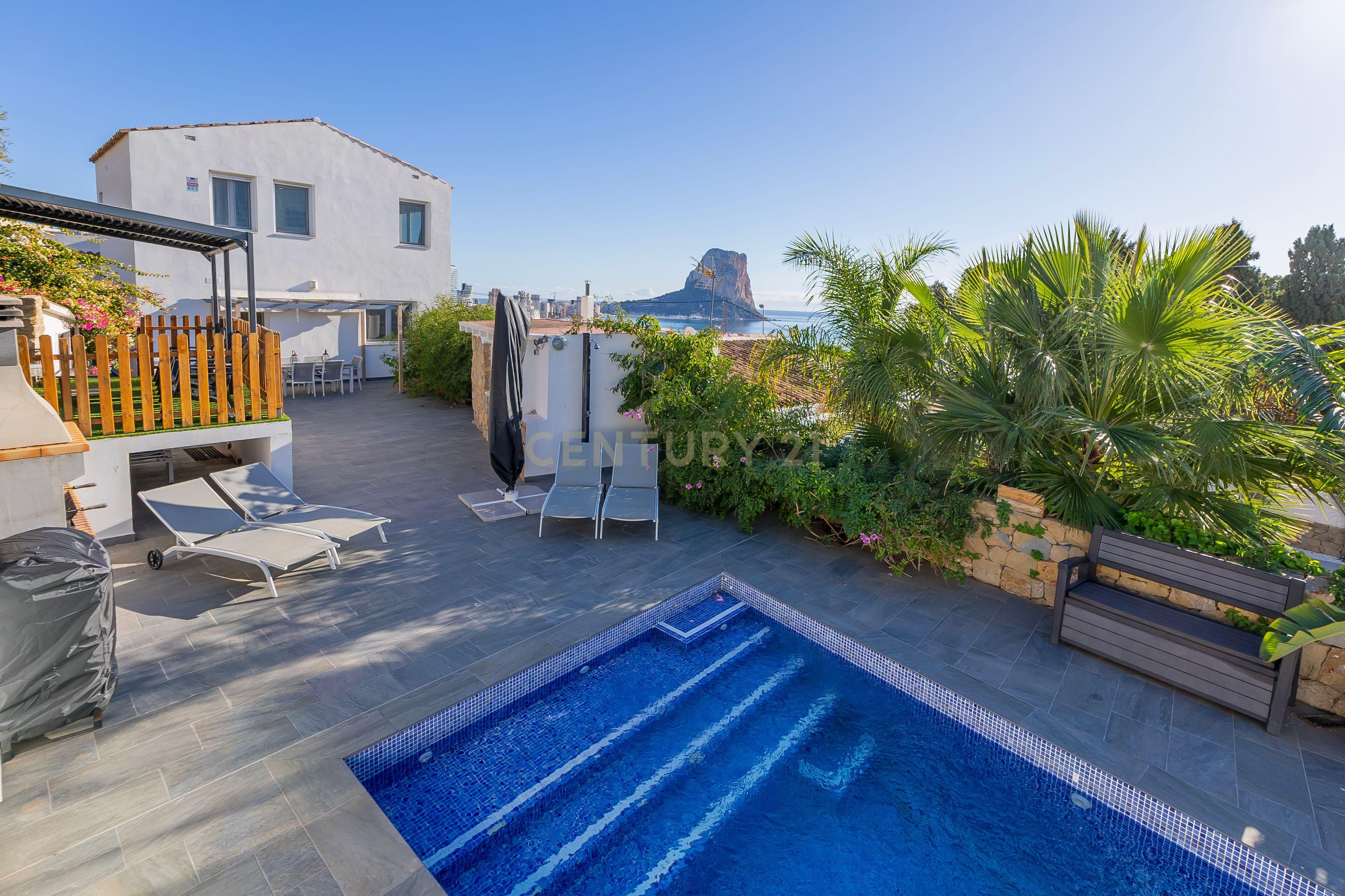 Terrace of House or chalet for sale in Calpe / Calp  with Furnished, Internet and Alarm