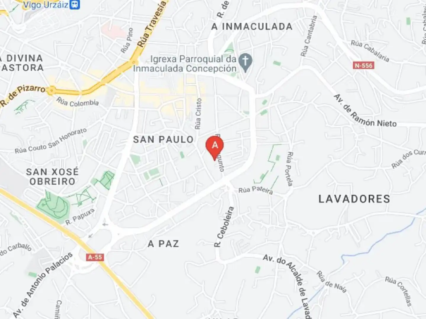 Vista exterior de Piso en venta en Vigo 