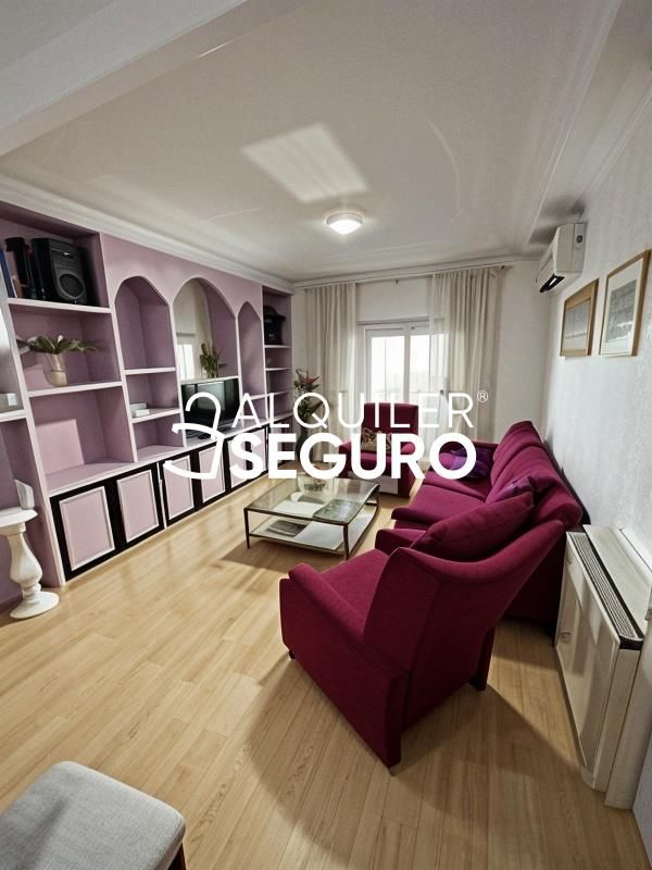 Living room of Flat to rent in Alcorcón  with Heating, Terrace and Furnished