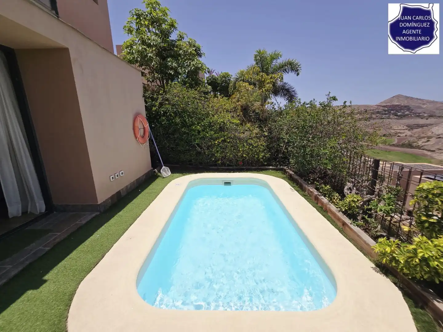 Schwimmbecken von Haus oder Chalet zum Verkauf in San Bartolomé de Tirajana mit Klimaanlage, Privatgarten und Terrasse