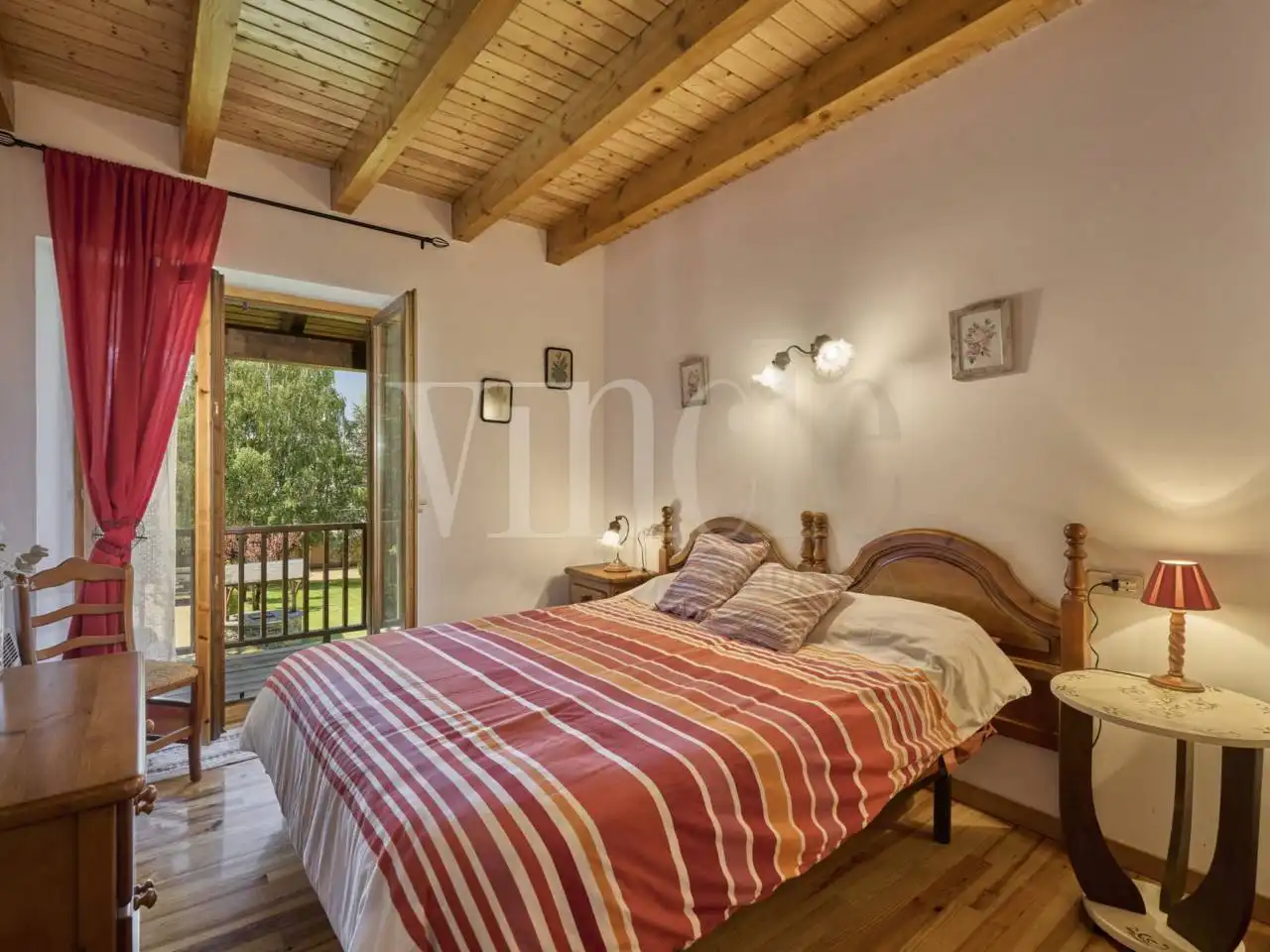 Bedroom of Detached homes for sale in Puigcerdà  with Heating, Parquet flooring and Terrace