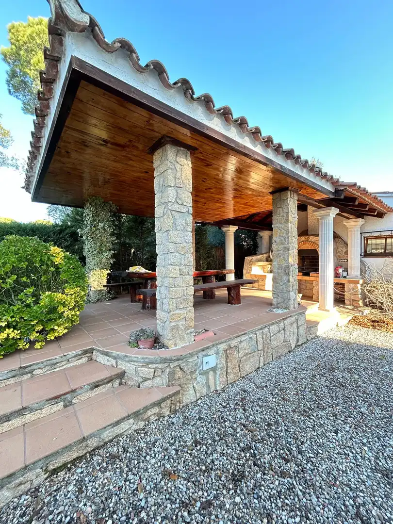 Terraza de Casa o chalet en venta en Santa Coloma de Farners con Calefacción, Jardín privado y Terraza