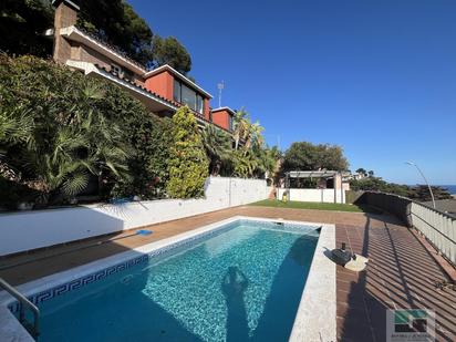 Swimming pool of House or chalet for sale in Castelldefels  with Heating, Parquet flooring and Terrace