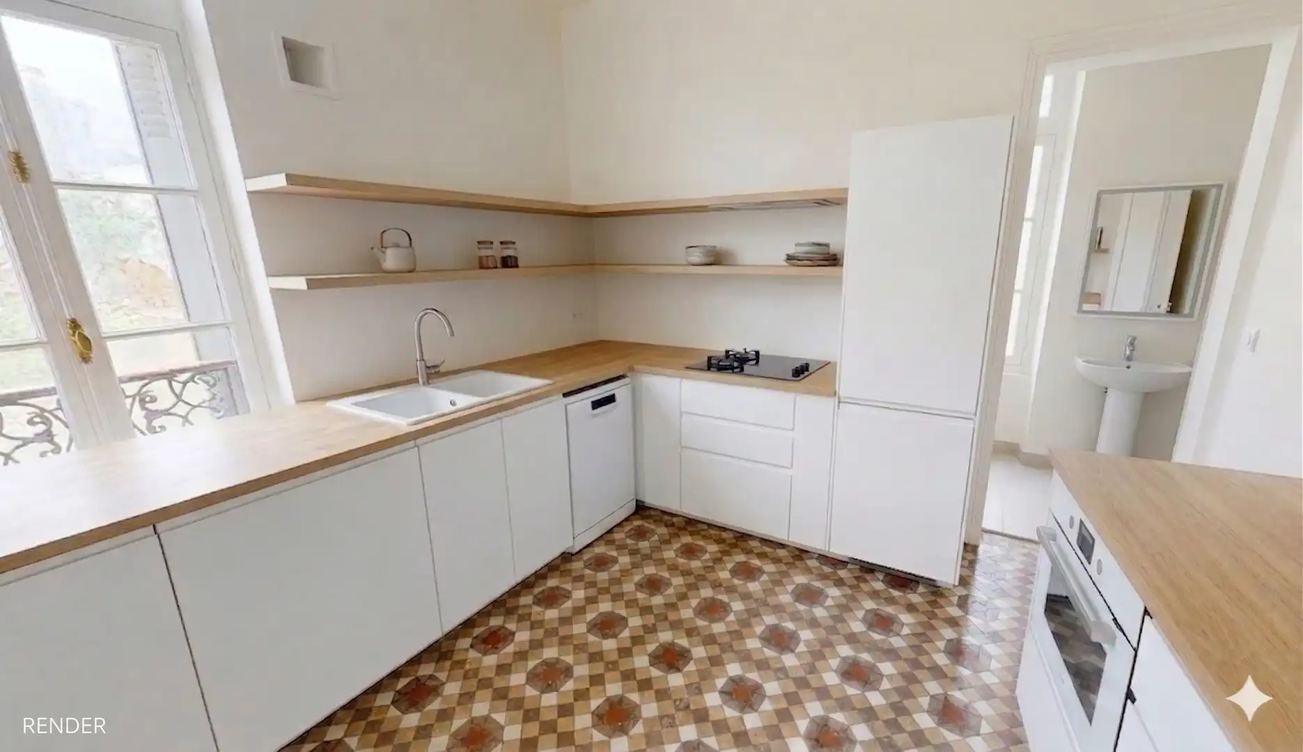 Cocina de Finca rústica en venta en Donostia - San Sebastián  con Calefacción, Jardín privado y Terraza