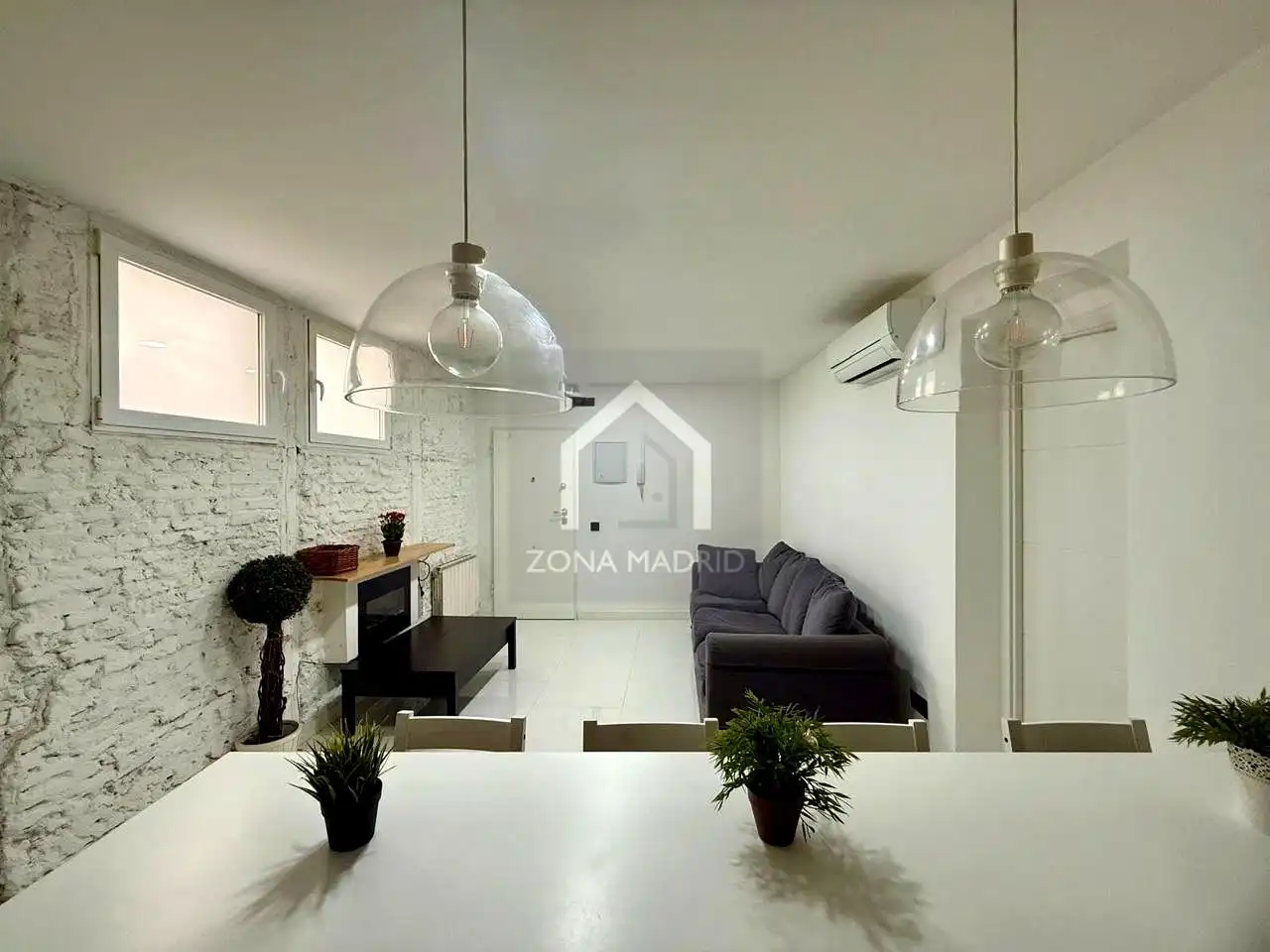 Sala de estar de Piso de alquiler en Madrid con Aire acondicionado y Amueblado