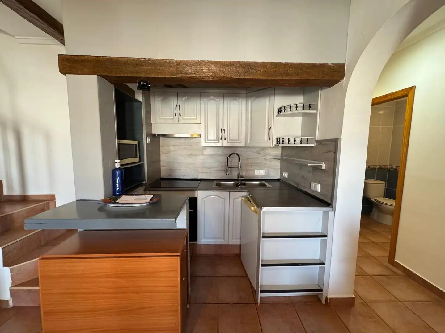 Cuina de Casa adosada en venda en San Fulgencio amb Jardí privat, Terrassa i Moblat