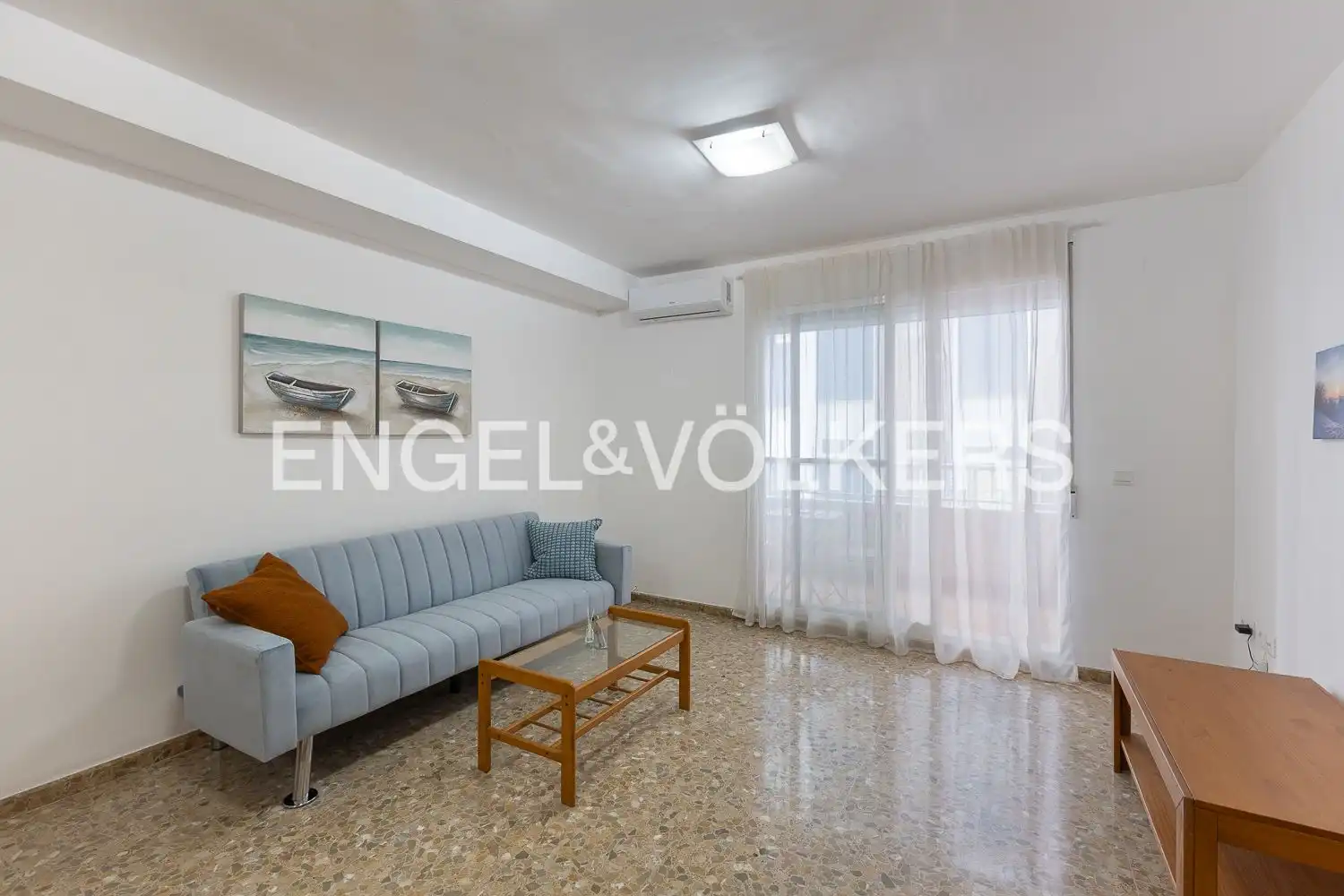 Sala de estar de Piso de alquiler en Sagunto / Sagunt con Aire acondicionado, Calefacción y Parquet