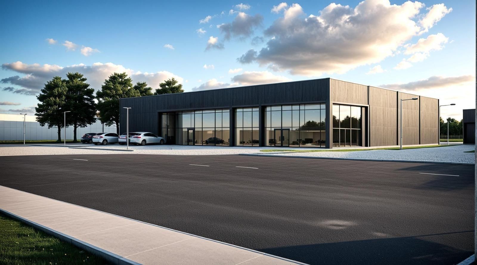 Vista exterior de Nave industrial en venta en Palafolls
