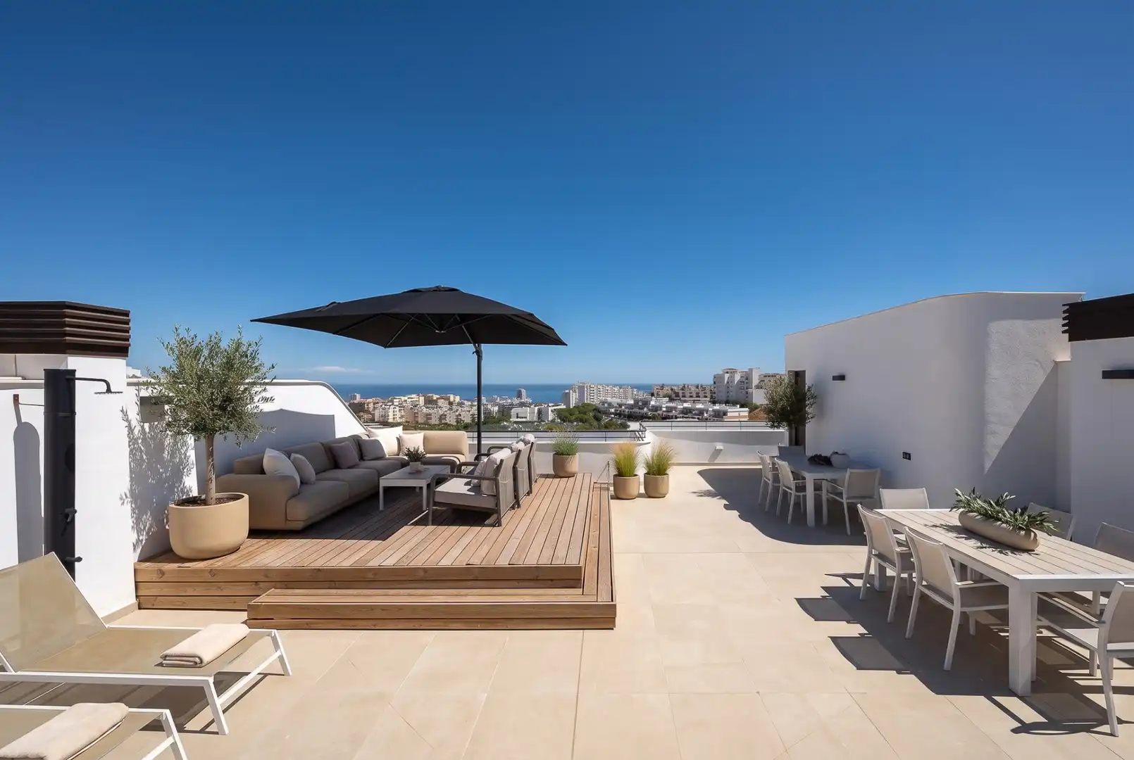 Terraza de Ático en venta en Estepona con Aire acondicionado, Terraza y Piscina