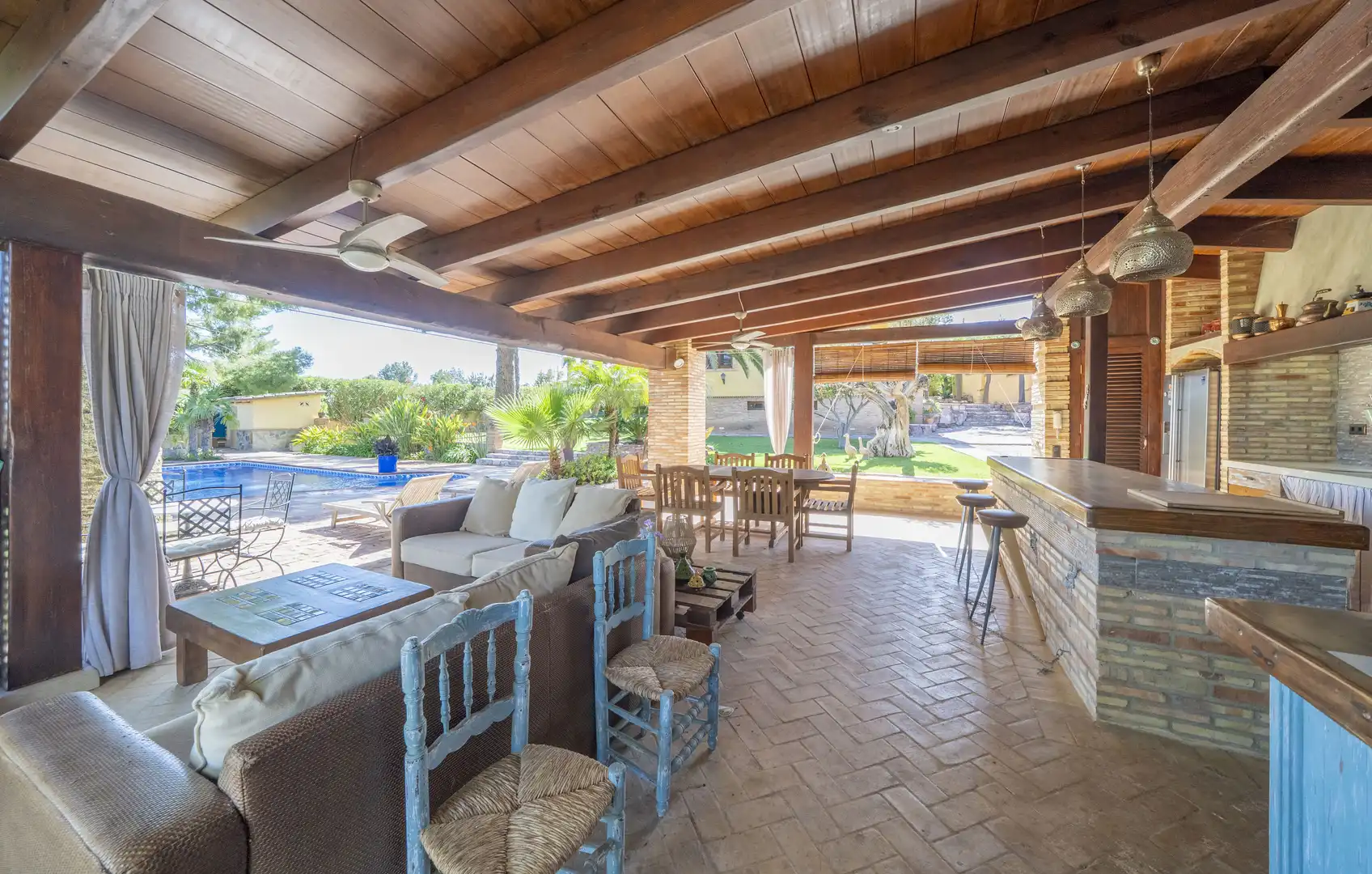 Terraza de Finca rústica en venta en Náquera con Aire acondicionado, Calefacción y Terraza