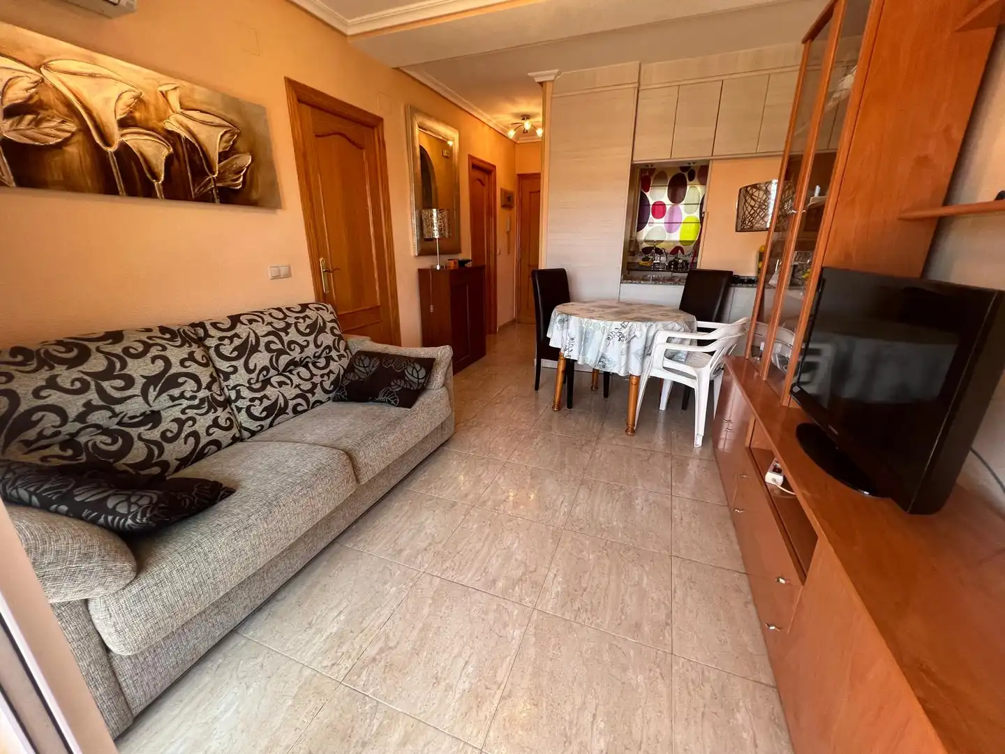 Sala de estar de Apartamento en venta en Torrevieja con Aire acondicionado, Terraza y Trastero