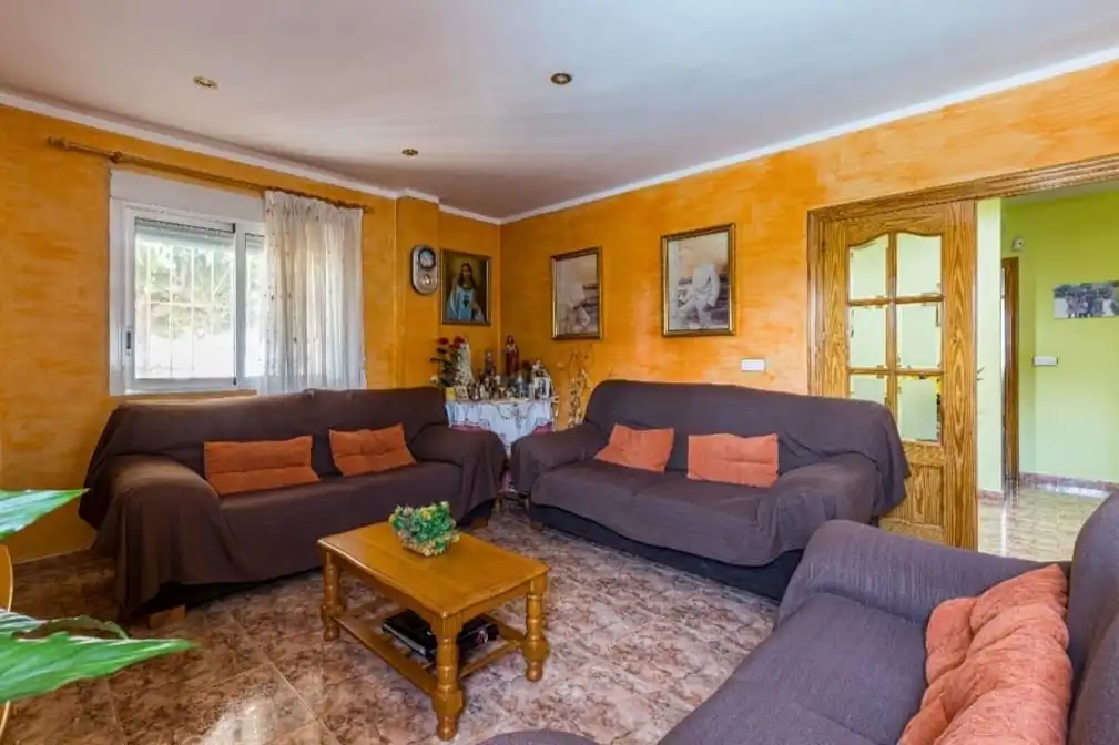 Sala d'estar de Casa o xalet en venda en Murcia amb Aire condicionat, Calefacció i Jardí privat