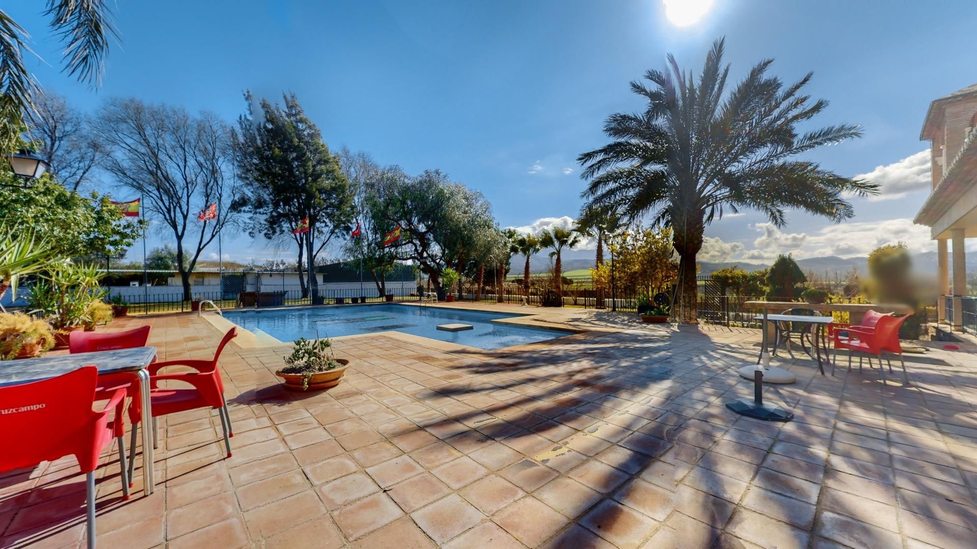 Swimming pool of Country house for sale in Antequera  with Private garden, Terrace and Alarm