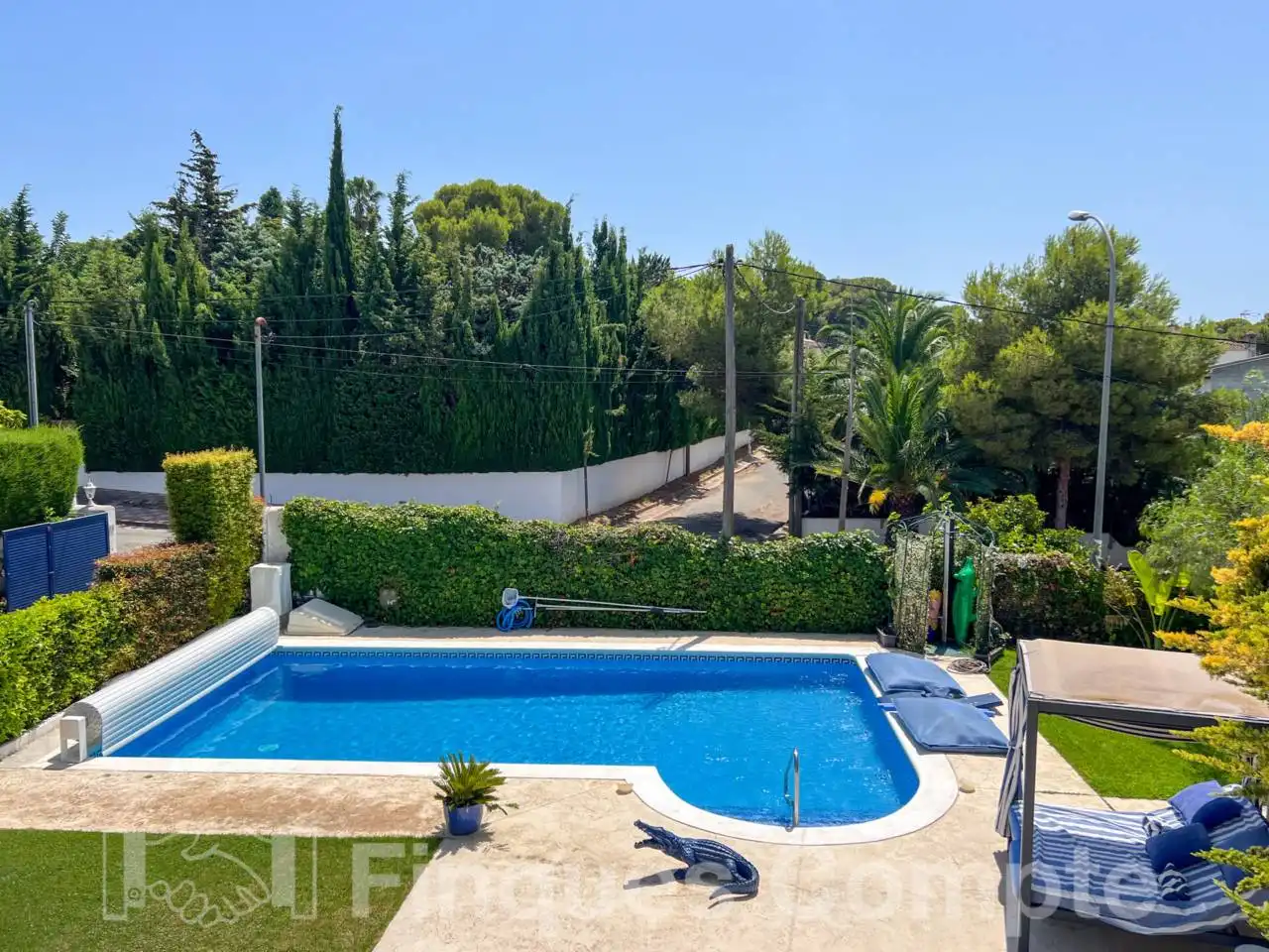 Piscina de Casa o xalet en venda en Roda de Berà amb Aire condicionat, Jardí privat i Terrassa