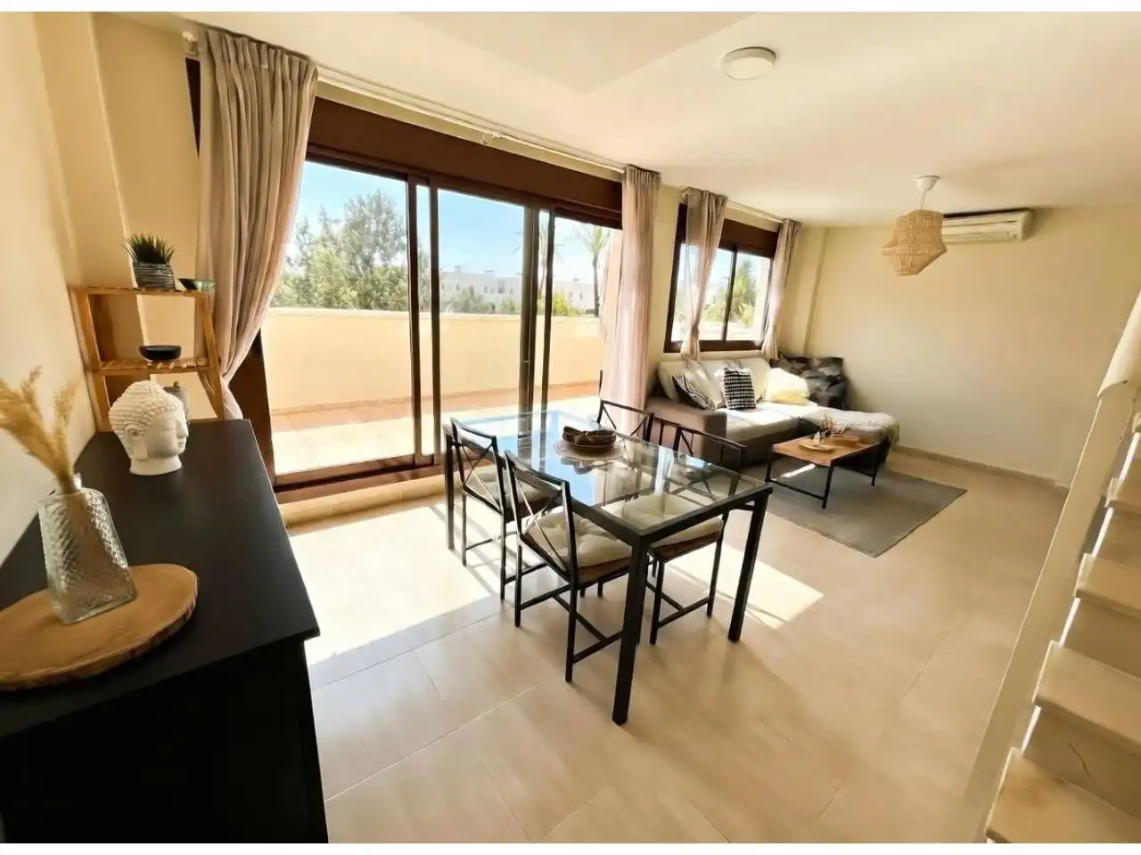 Living room of Attic for rent in San Jorge / Sant Jordi  with Air Conditioner, Heating and Terrace