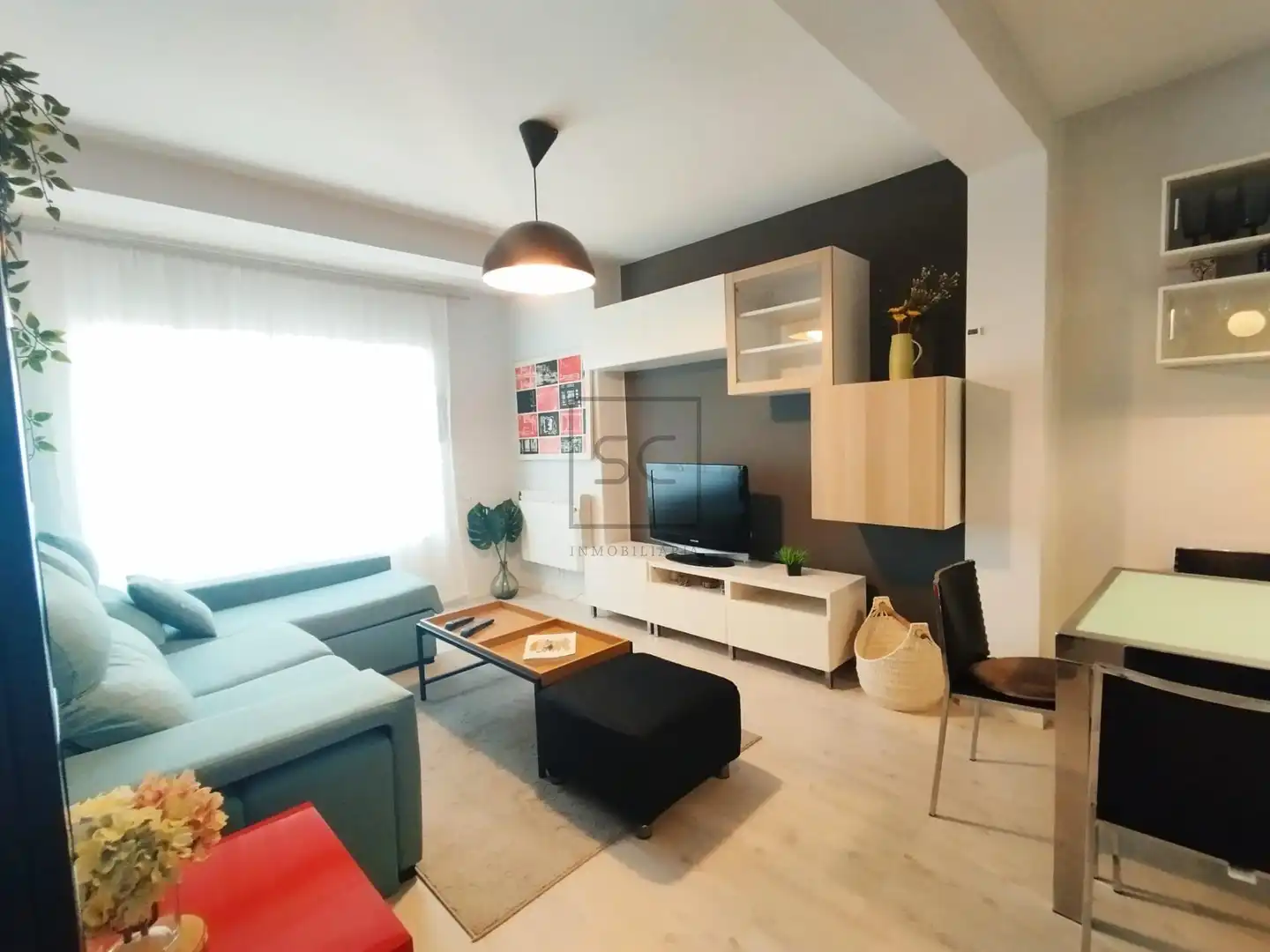 Living room of Flat for rent in Ferrol  with Heating and Furnished