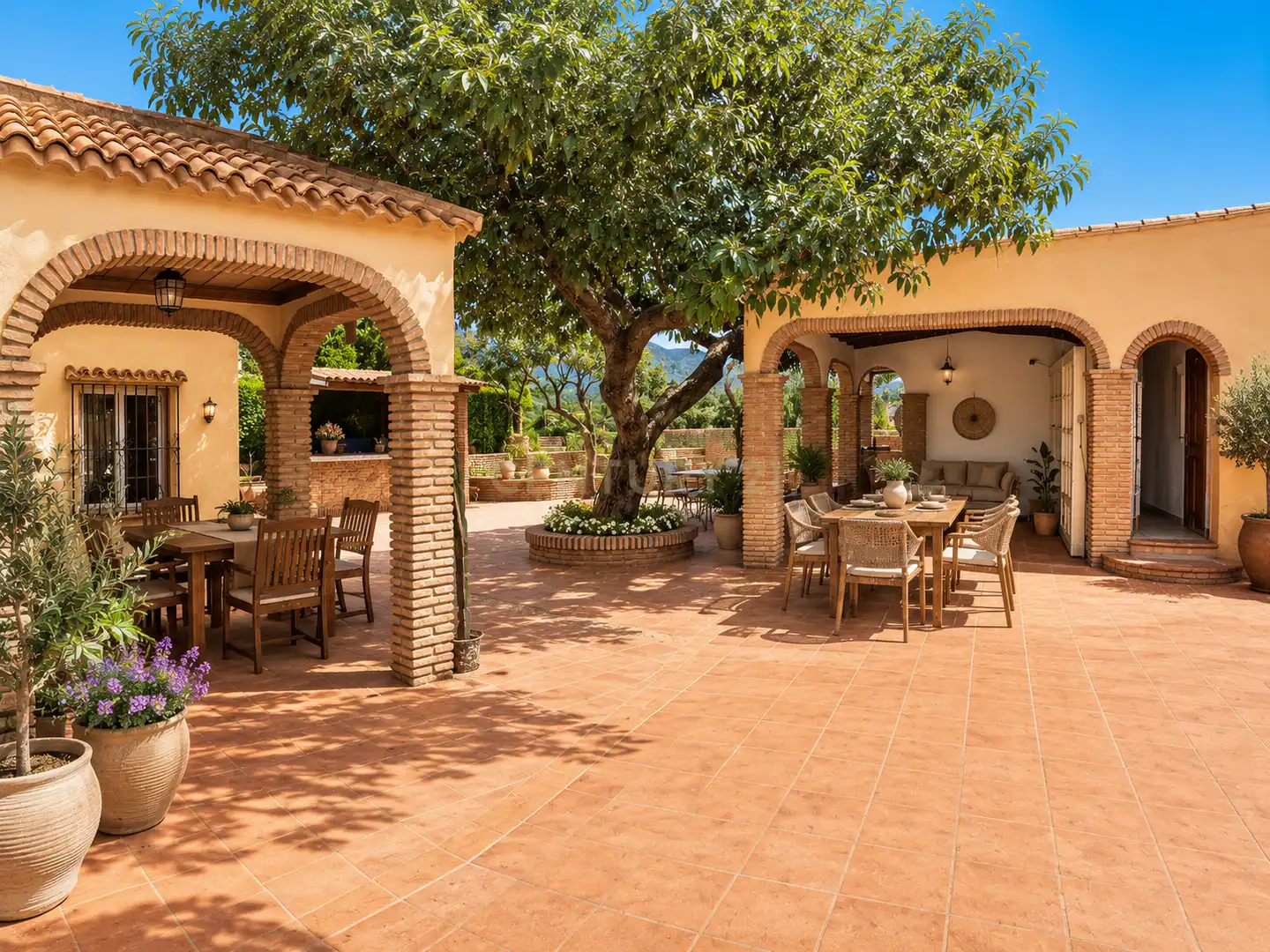 Terraza de Casa o chalet en venta en Alhaurín El Grande con Jardín privado, Trastero y Piscina