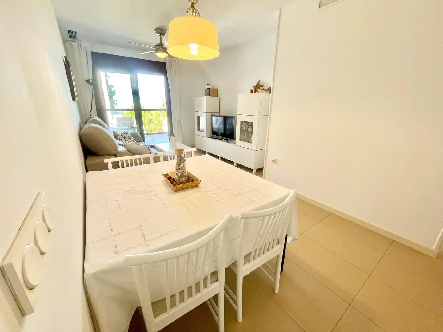 Comedor de Apartamento de alquiler en Pilar de la Horadada con Piscina, Amueblado y Lavadora
