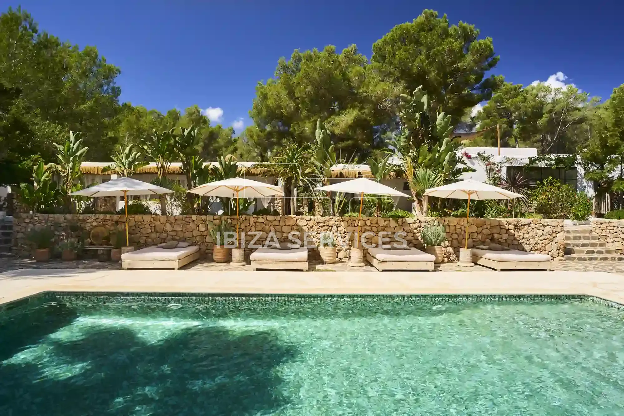 Jardí de Casa o xalet en venda en Santa Eulària des Riu amb Aire condicionat, Jardí privat i Piscina
