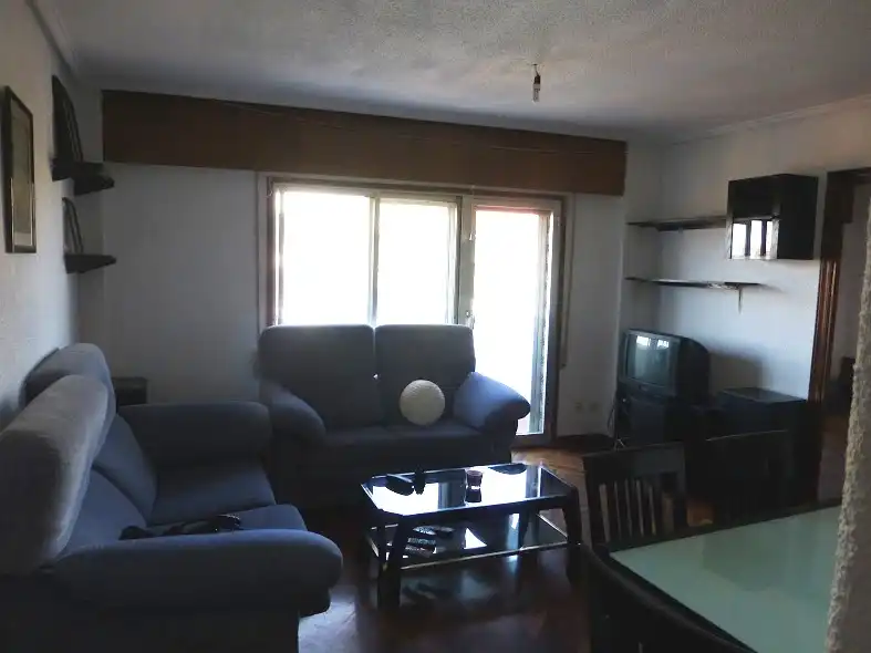Sala de estar de Piso de alquiler en Zaragoza con Calefacción, Parquet y Amueblado