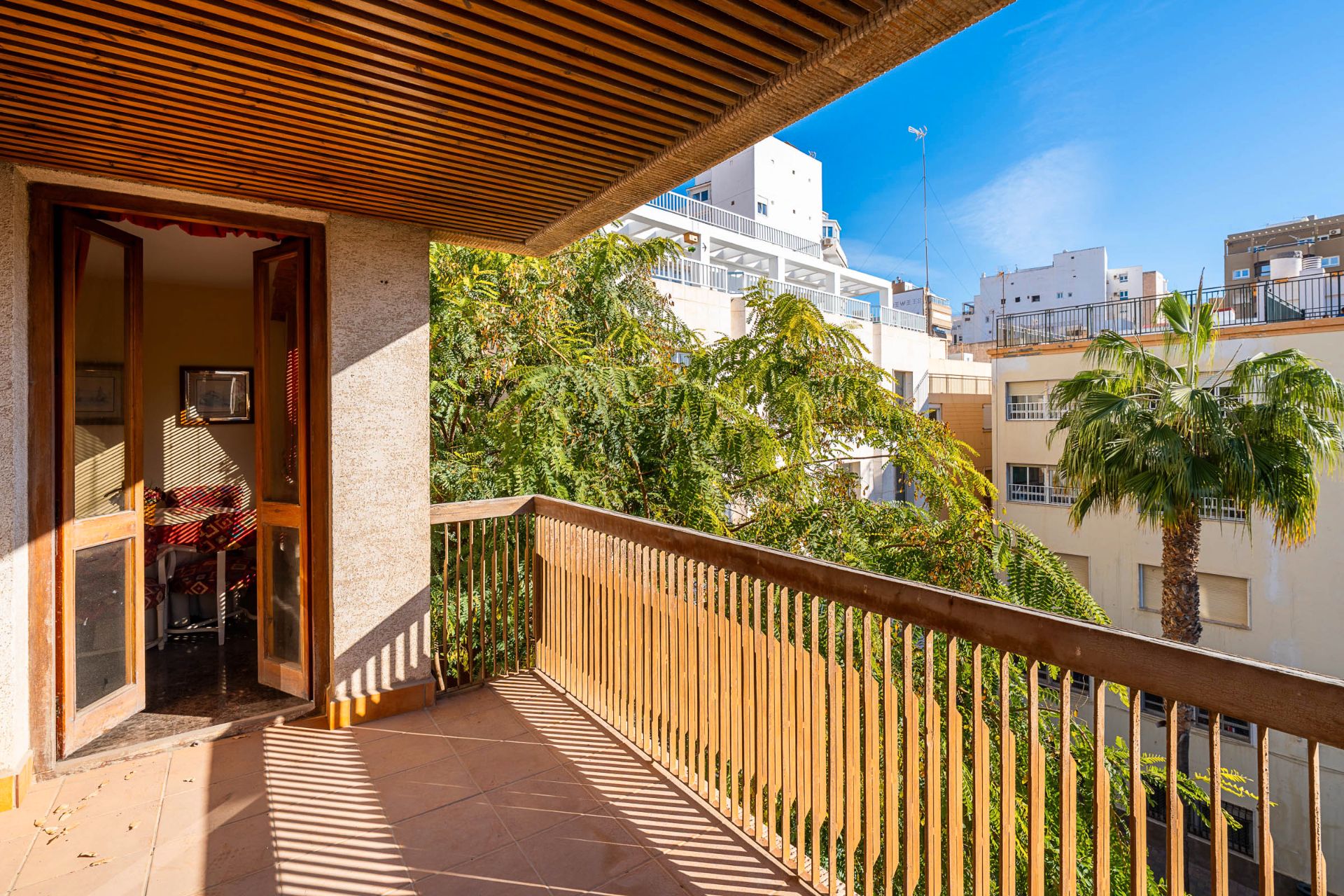 Balcony of Flat for sale in  Almería Capital  with Air Conditioner, Terrace and Furnished