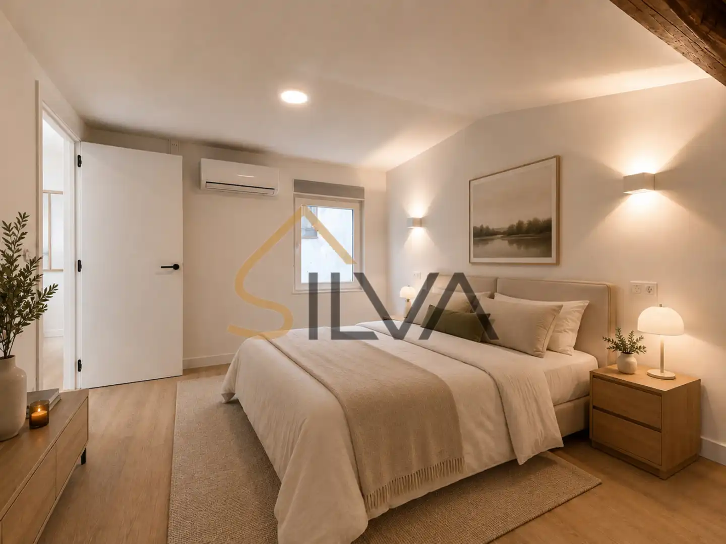 Bedroom of Flat for sale in Lugo  with Air Conditioner, Heating and Oven