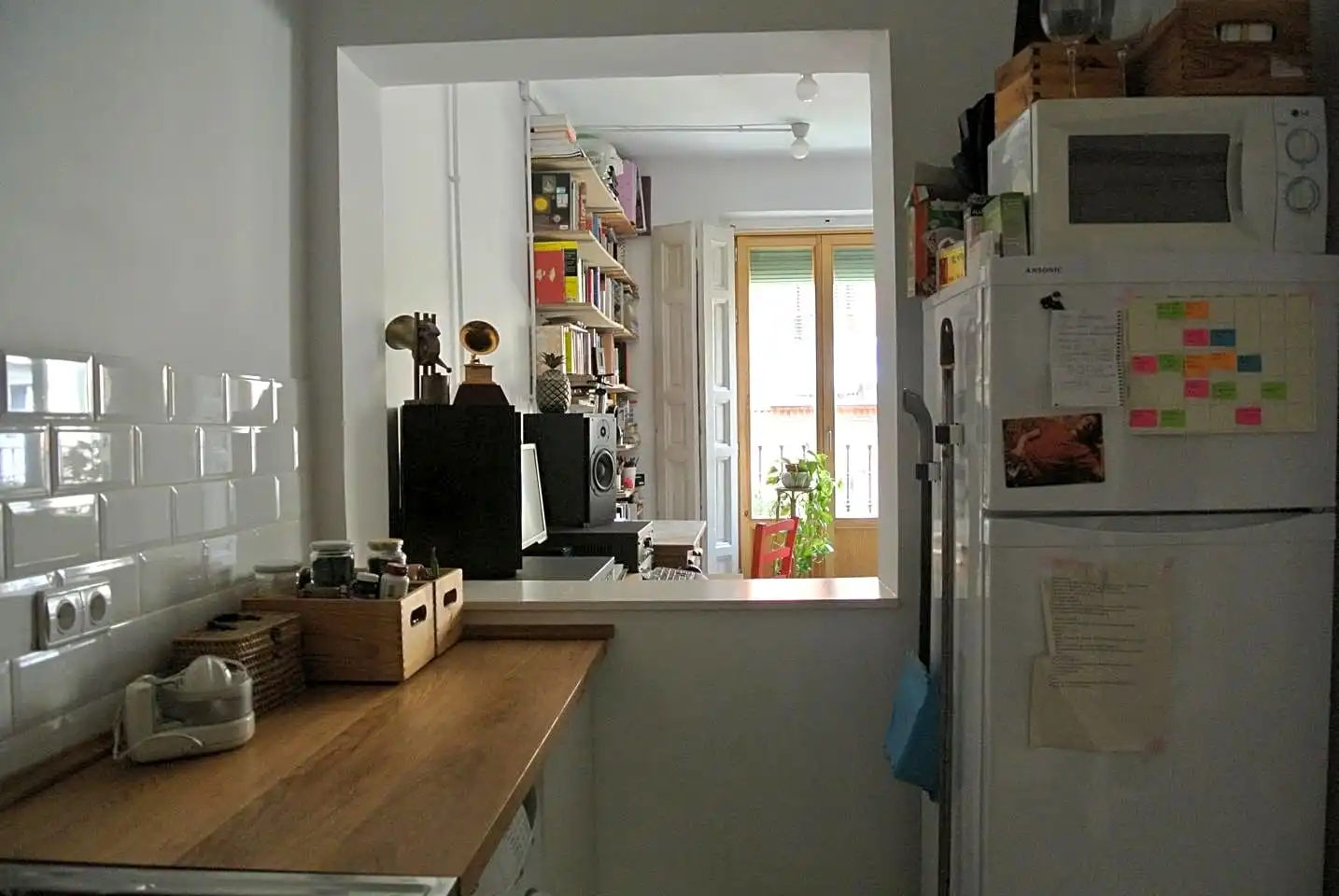 Cocina de Piso de alquiler en Madrid con Aire acondicionado, Calefacción y Balcón