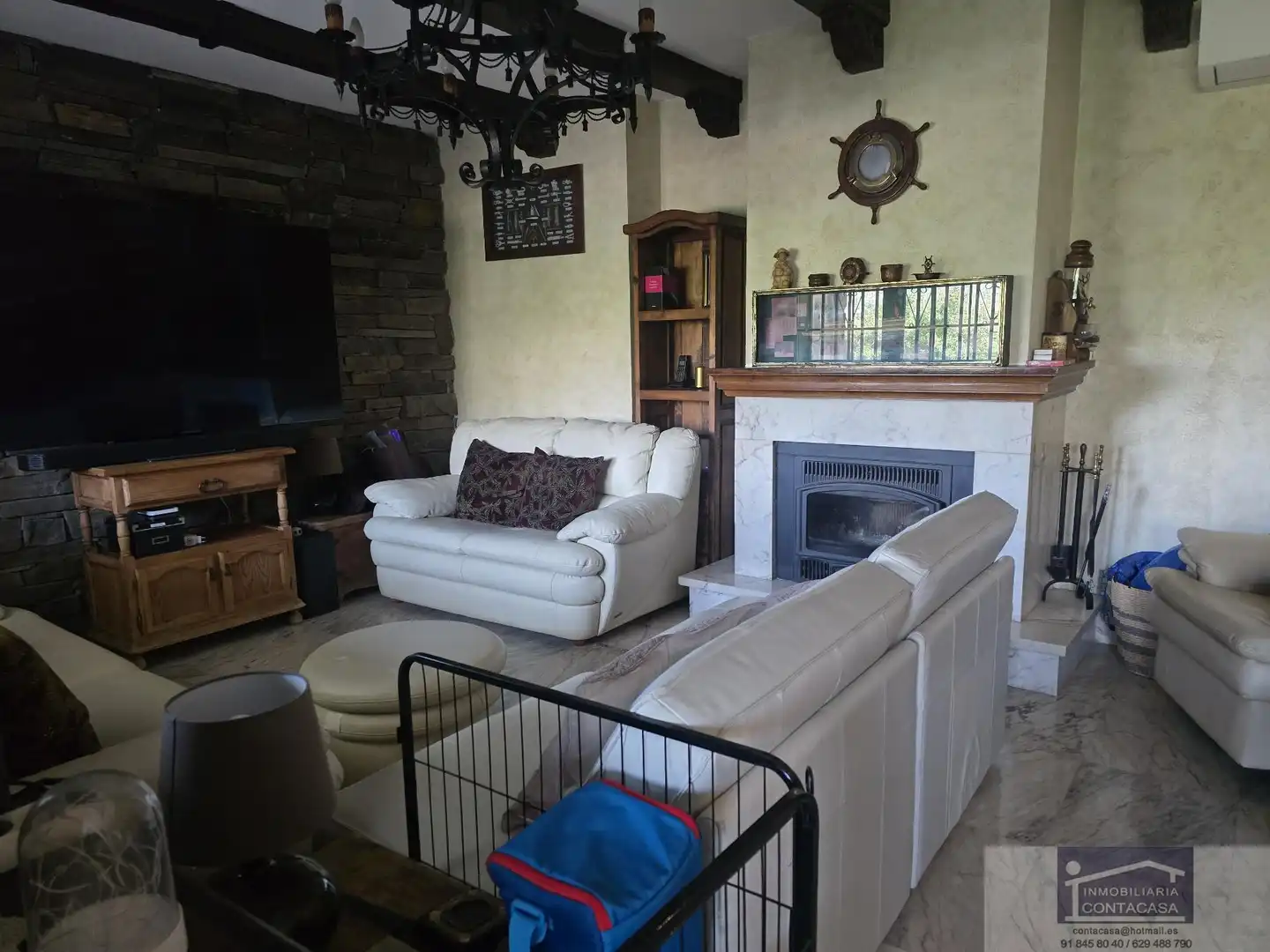 Sala de estar de Casa o chalet en venta en El Boalo - Cerceda – Mataelpino con Aire acondicionado, Calefacción y Terraza