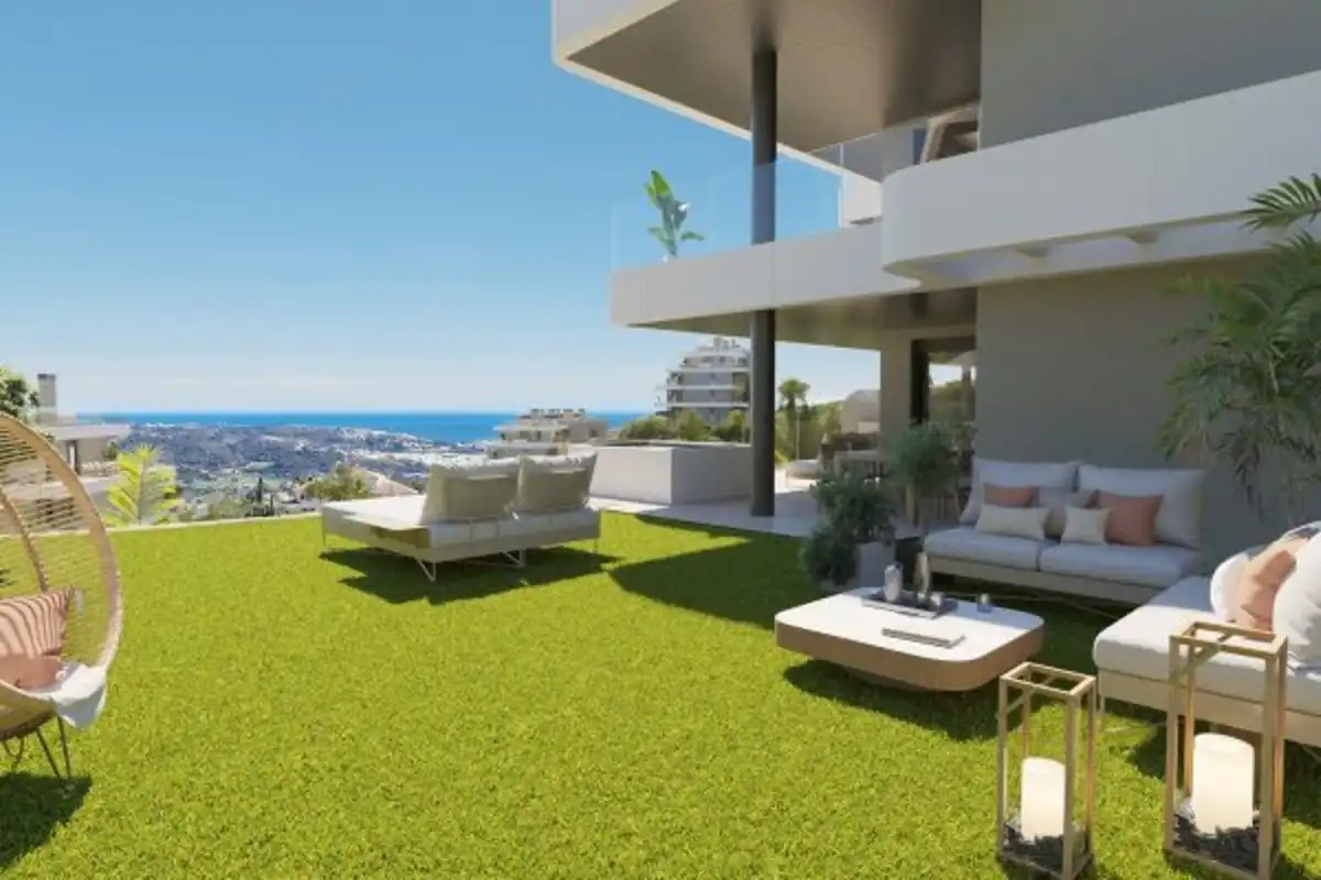 Terrassa de Apartament en venda en Mijas amb Aire condicionat, Terrassa i Traster
