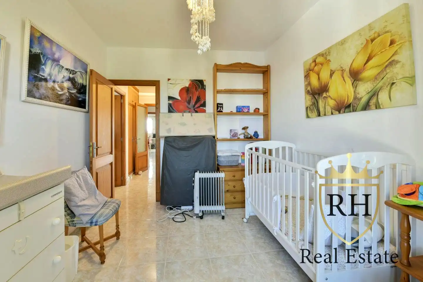 Schlafzimmer von Dachboden zum Verkauf in Felanitx mit Klimaanlage, Terrasse und Balkon
