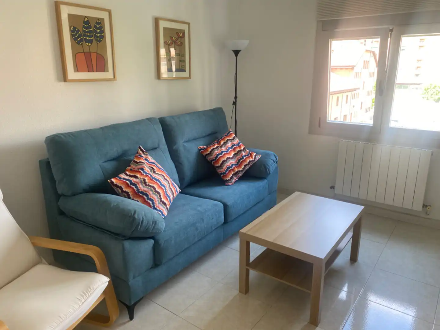 Wohnzimmer von Wohnung zur Miete in Huesca mit Heizung, Terrasse und Möbliert