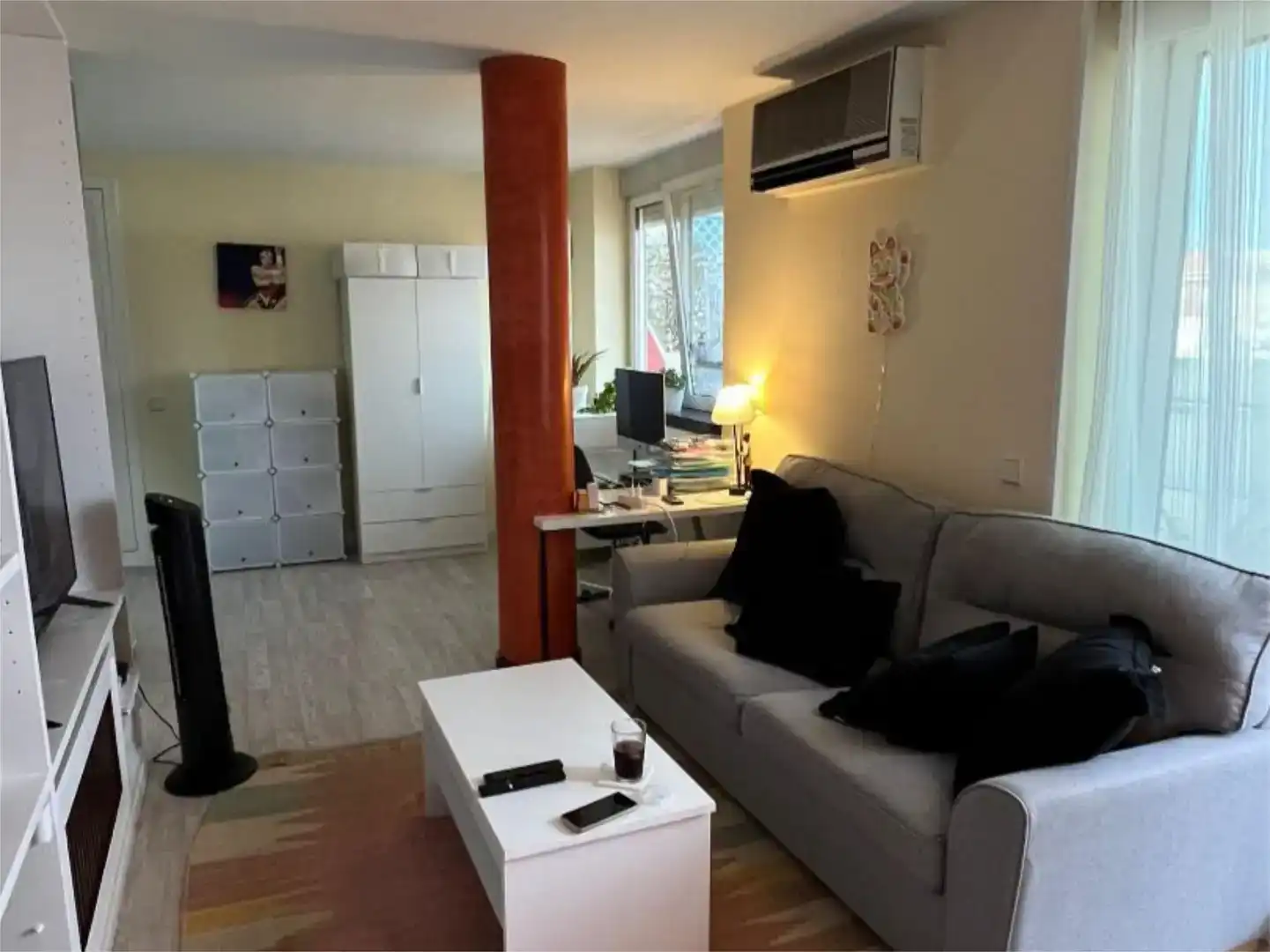Wohnzimmer von Dachboden zur Miete in  Madrid Capital mit Klimaanlage