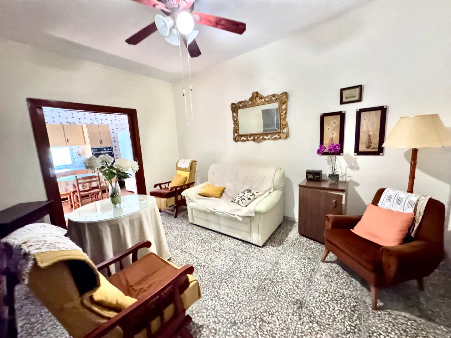 Living room of Houses for sale in Adra  with Terrace, Storage room and Furnished
