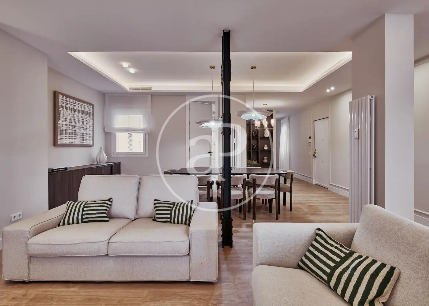 Wohnzimmer von Wohnung zum Verkauf in  Madrid Capital mit Klimaanlage, Heizung und Möbliert