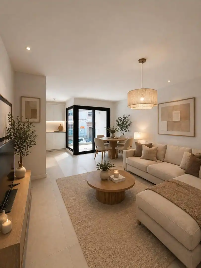 Wohnzimmer von Wohnung zum Verkauf in  Santa Cruz de Tenerife Capital mit Klimaanlage, Terrasse und Abstellraum