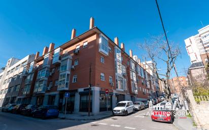 Exterior view of Duplex for sale in  Madrid Capital  with Air Conditioner, Heating and Storage room