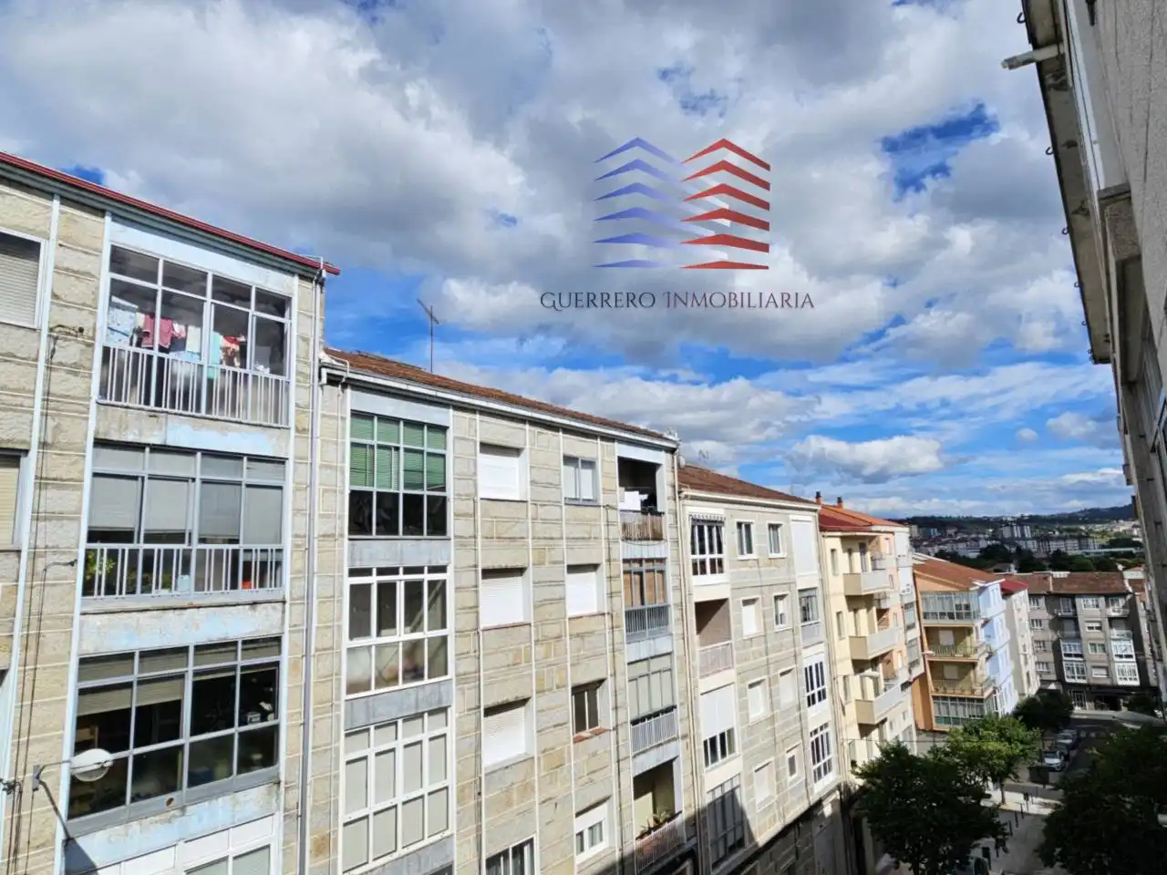 Exterior view of Flat for rent in Ourense Capital   with Heating, Furnished and Balcony