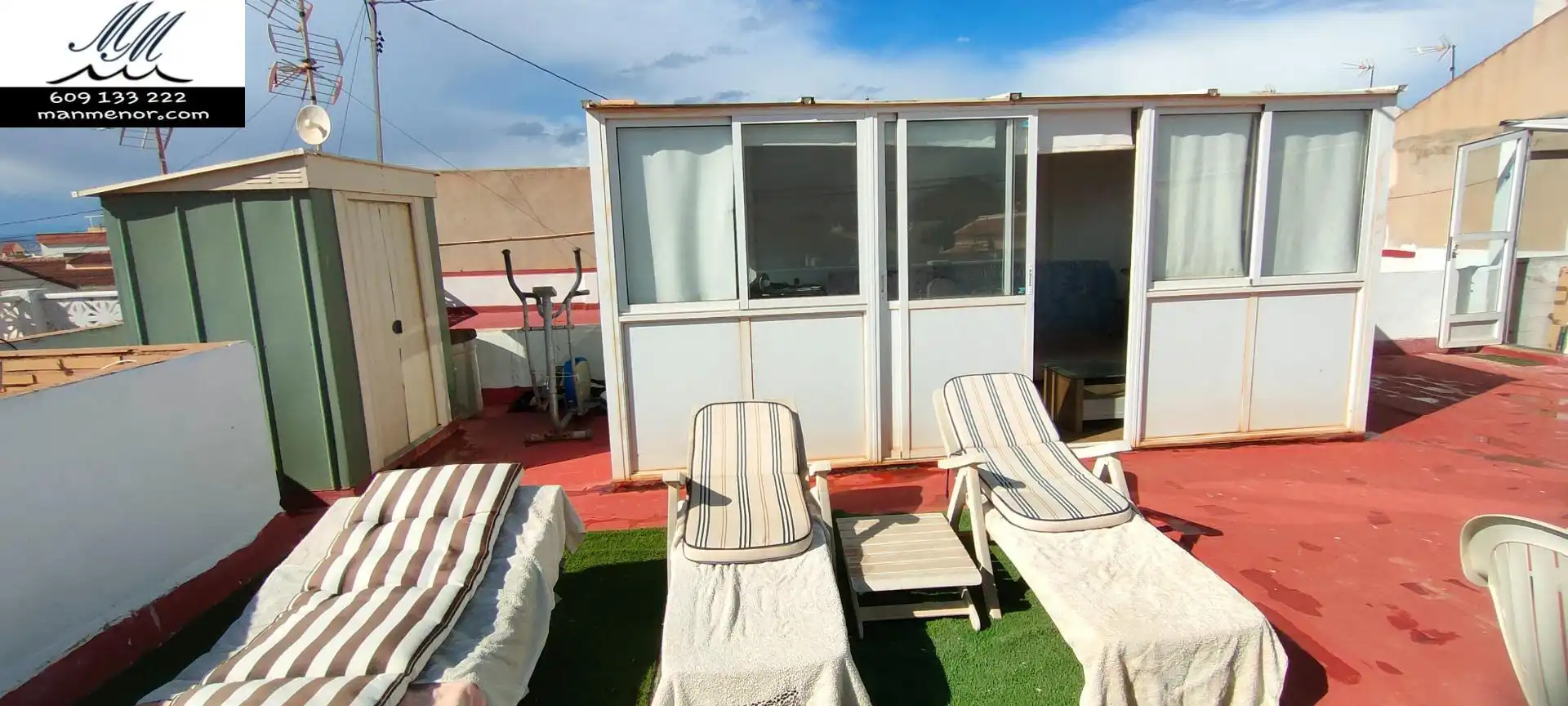 Terraza de Casa adosada en venta en Cartagena con Aire acondicionado, Jardín privado y Trastero