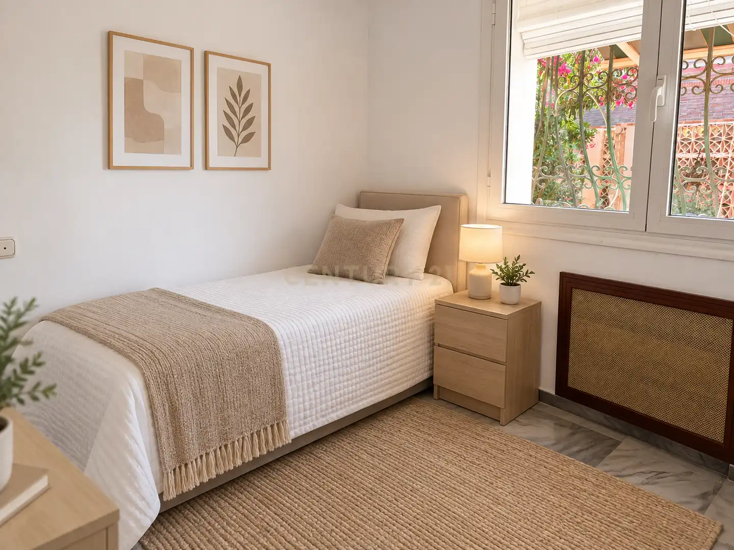 Bedroom of Apartments for rent in Benalmádena  with Air Conditioner, Private garden and Swimming Pool