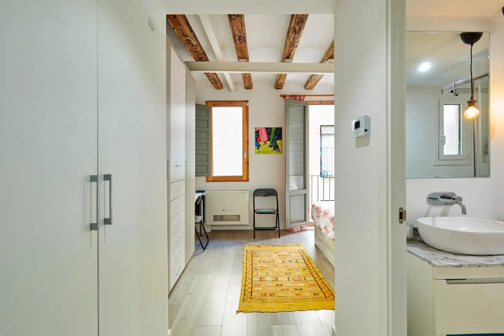 Bedroom of Flat for sale in Barcelona  with Air Conditioner, Heating and Parquet flooring