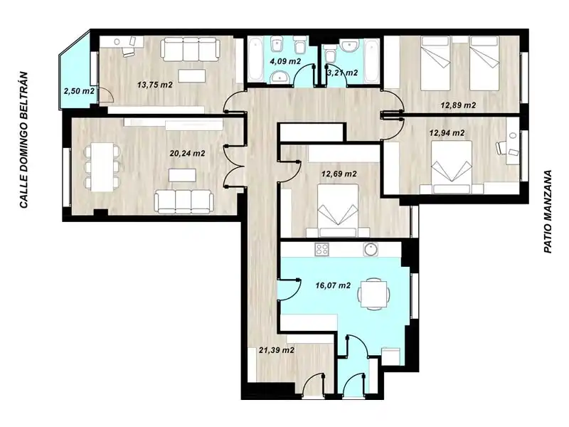 Piso en venta en Vitoria - Gasteiz con Calefacción, Terraza y Trastero