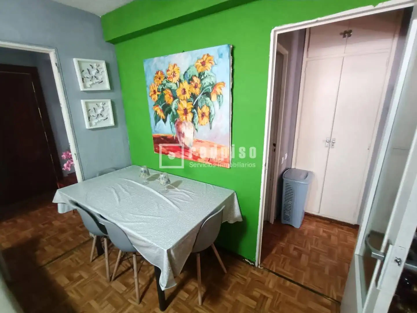Menjador de Pis en venda en Madrid amb Calefacció, Terrassa i Moblat